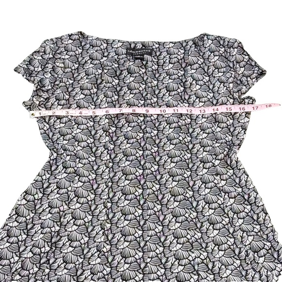 Connected Apparel Black & White Palm Leaf Midi Dress – Size 6 🌴🖤🤍 - Picture 8 of 12